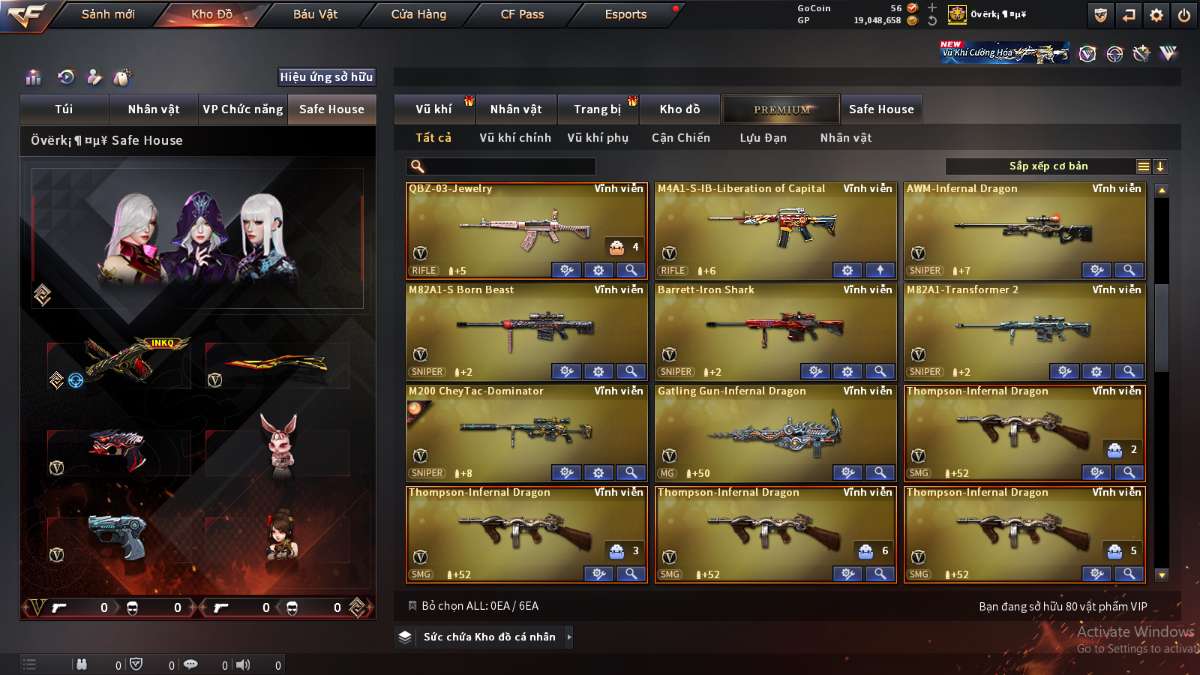 shop acc cf uy tin gia re